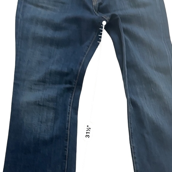 Lucky Brand By Gene Montesano Women’s Classic Rider Denim Dark Jeans Size 14/32 - Picture 4 of 8